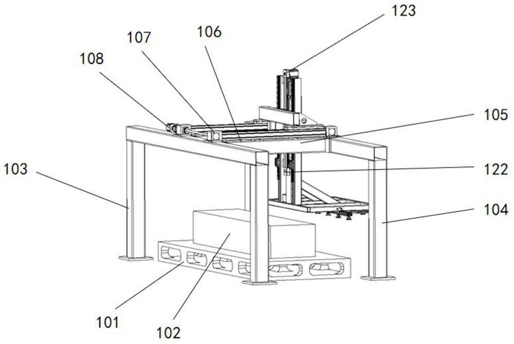 A plate material handling mechanism