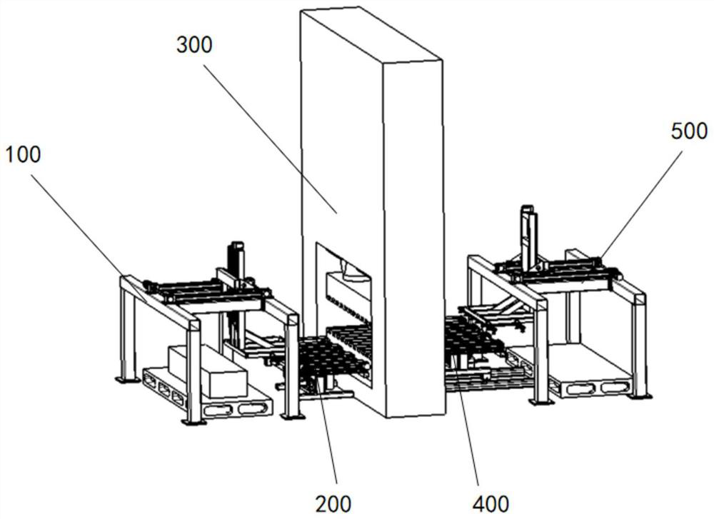 A plate material handling mechanism