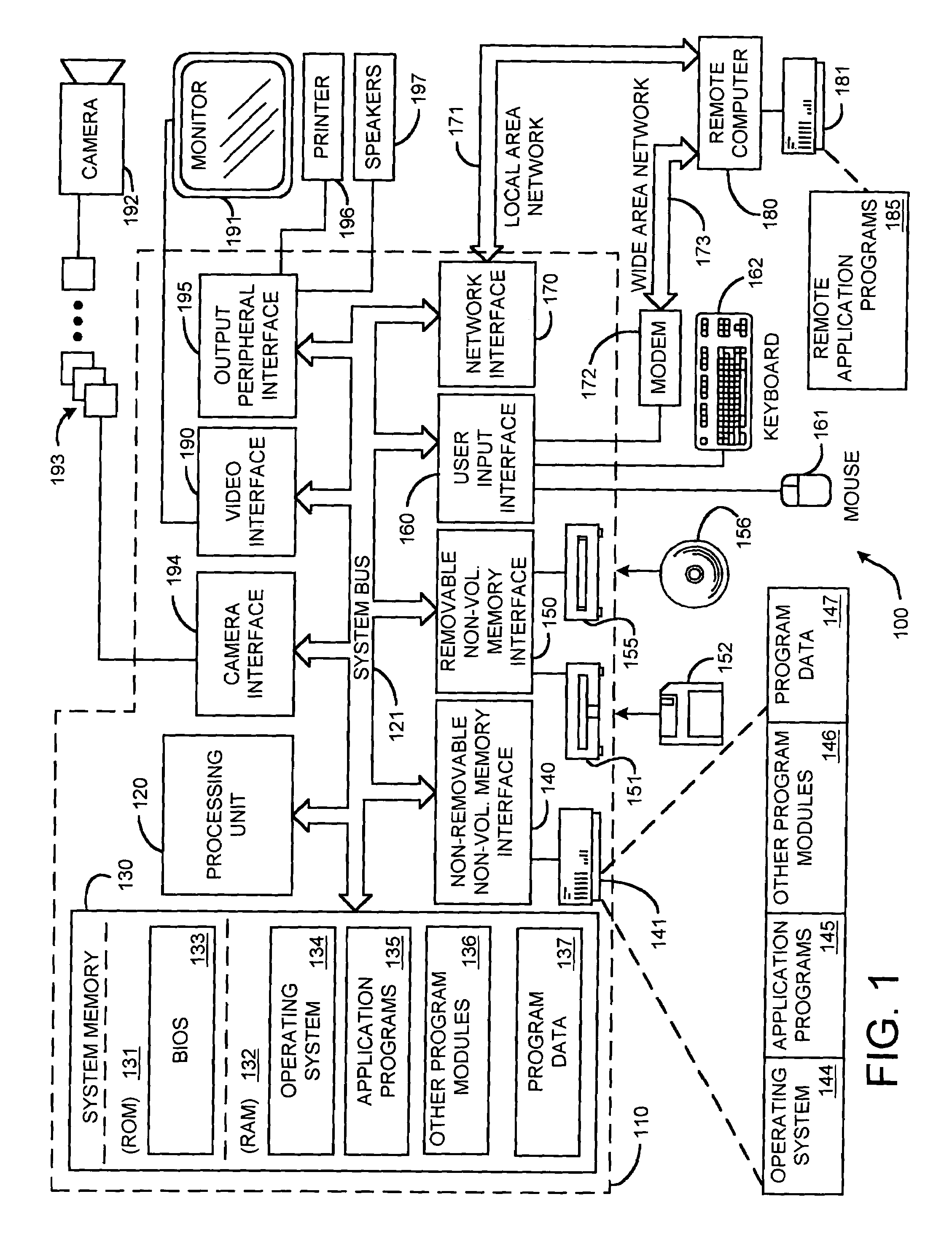 Geometric model database for use in ubiquitous computing