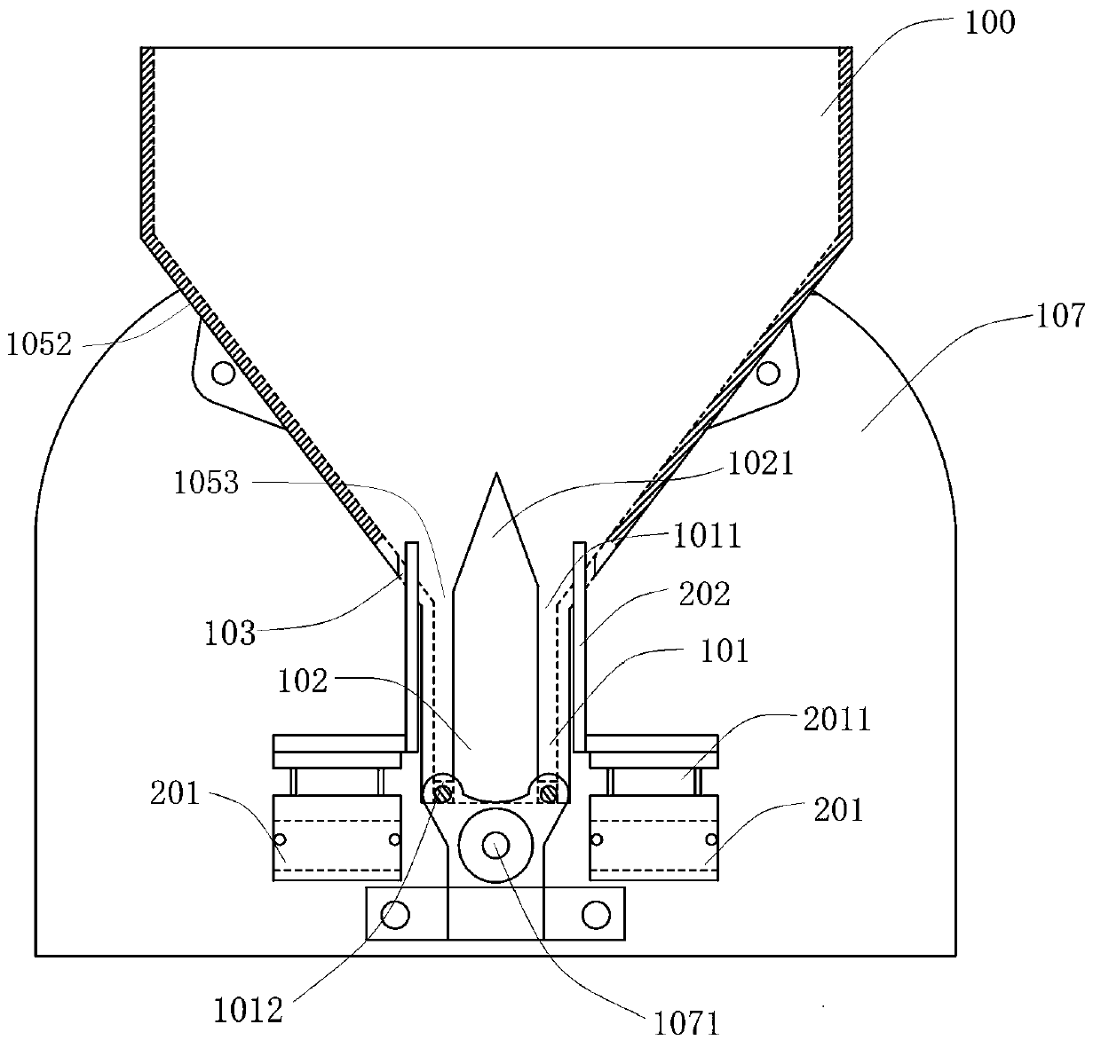 Lollipop discharging device