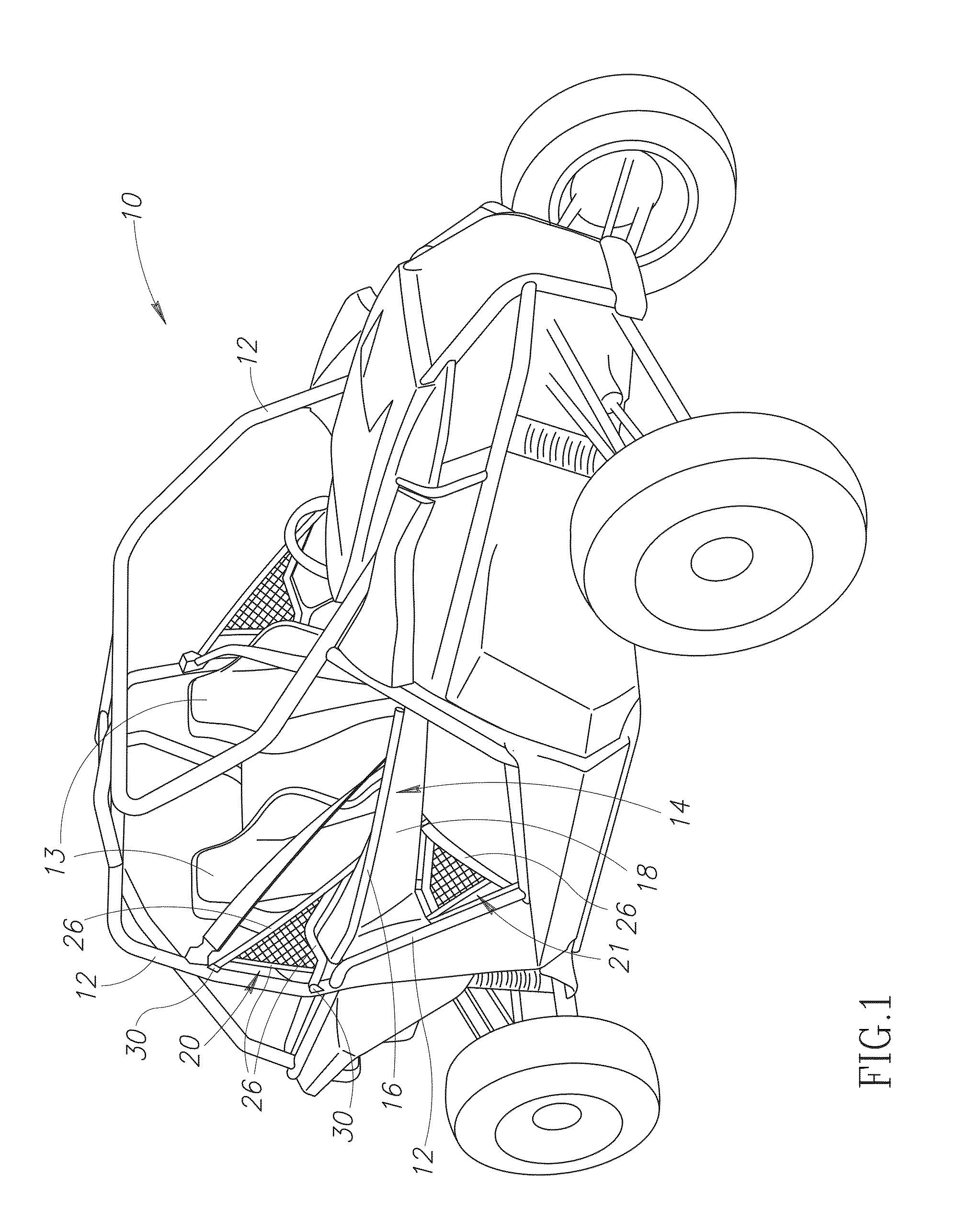 Door for recreational off-highway vehicle