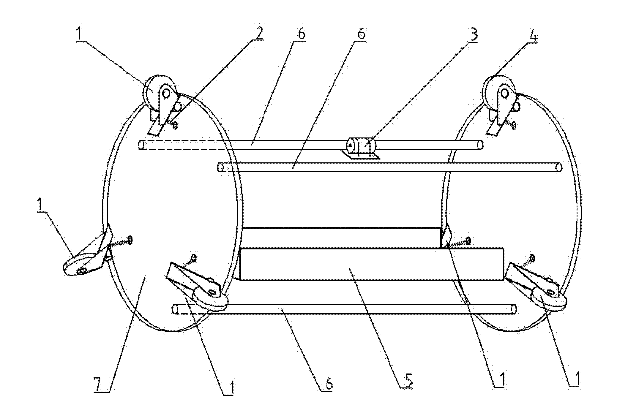 Method and device for oil and gas pipeline deformation detection verification test