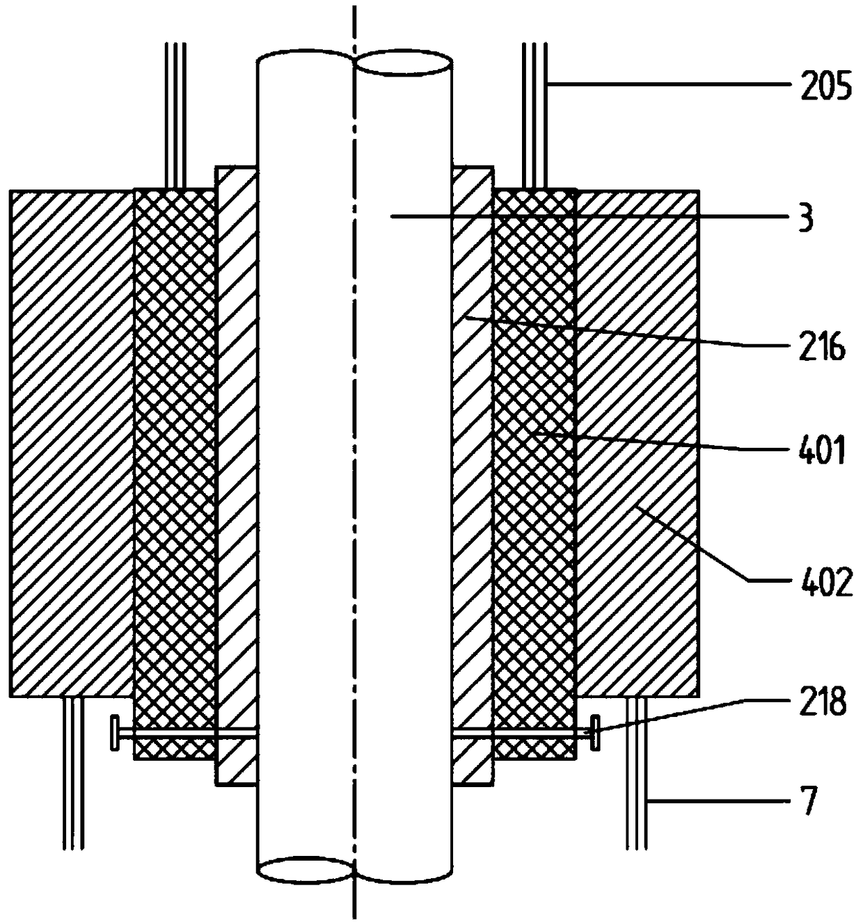 Granulation system with thermal protection function