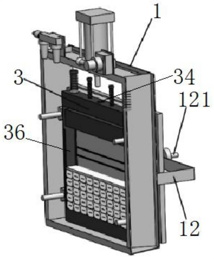 Heat-setting metal spraying frame clamp for automobile electric drive capacitor core