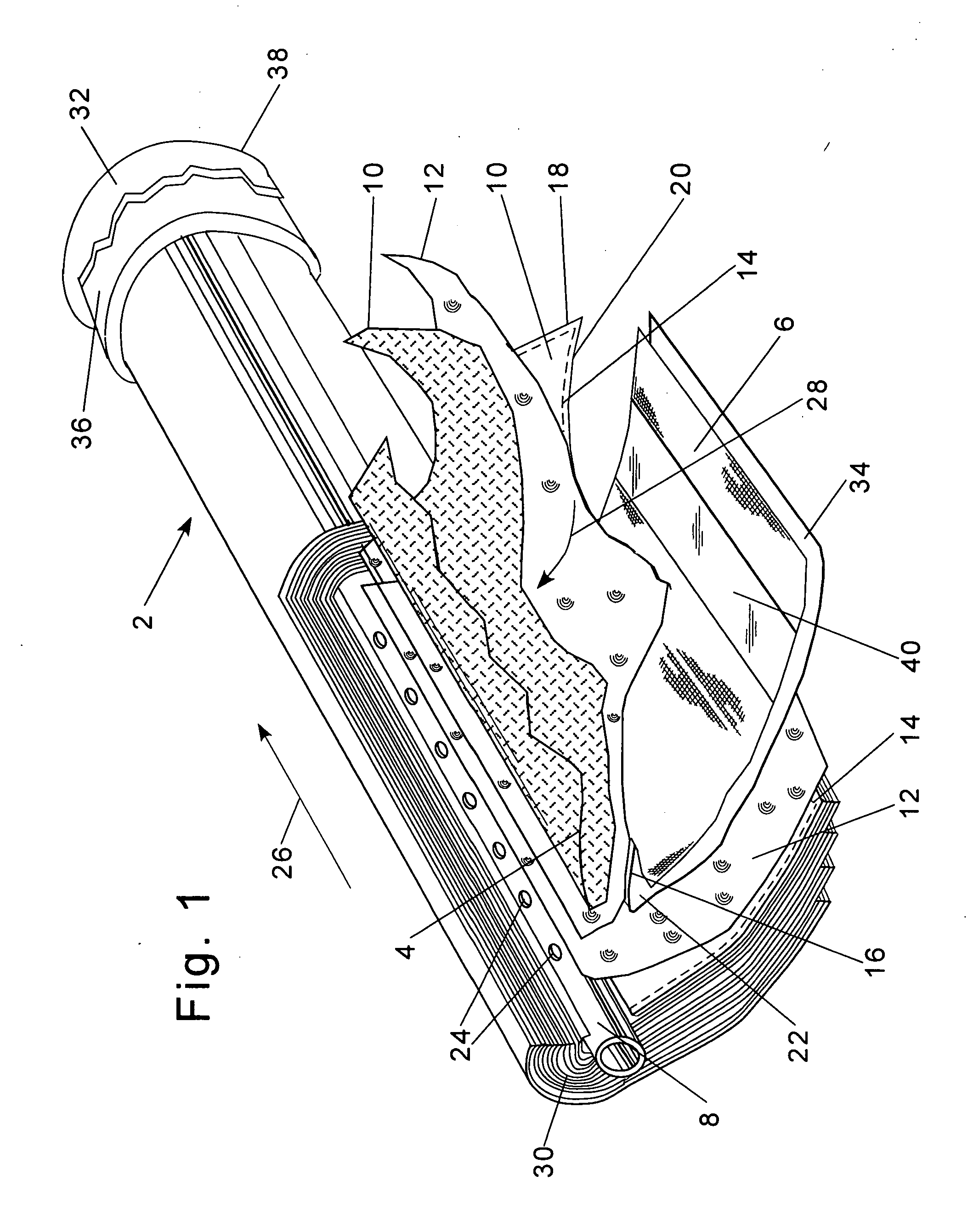 Use of acoustic signals for measuring membrane fouling in spiral wound modules