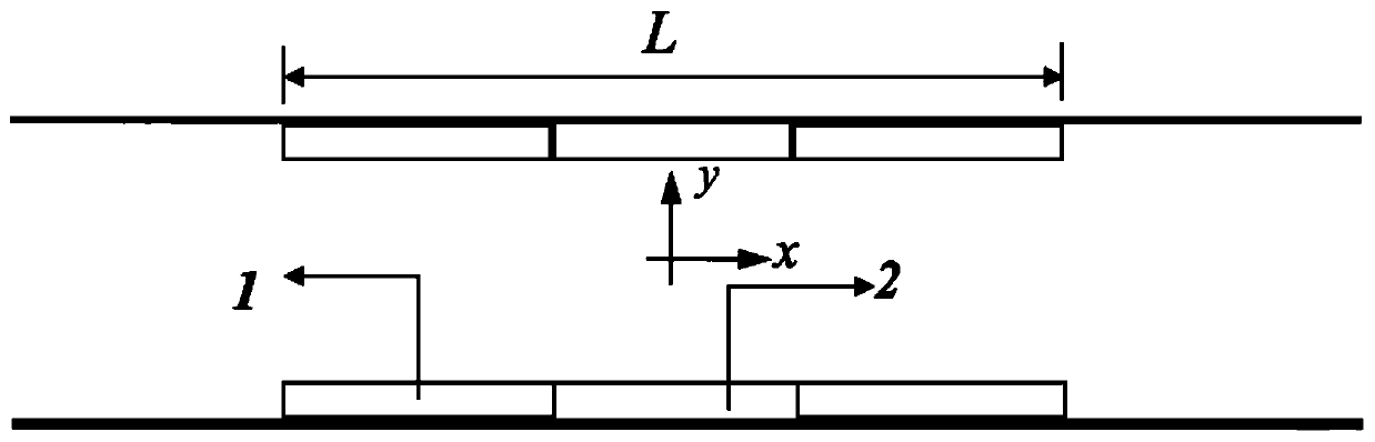 Waveguide stealth device applied to water waves and design method thereof