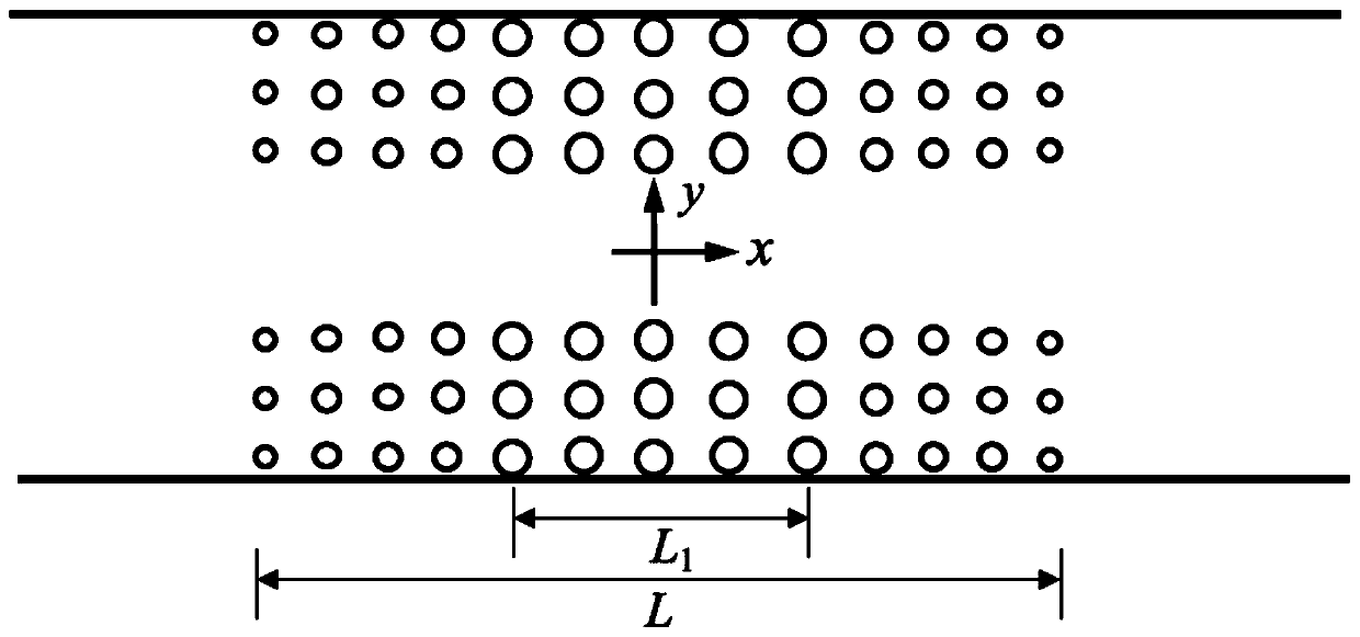 Waveguide stealth device applied to water waves and design method thereof