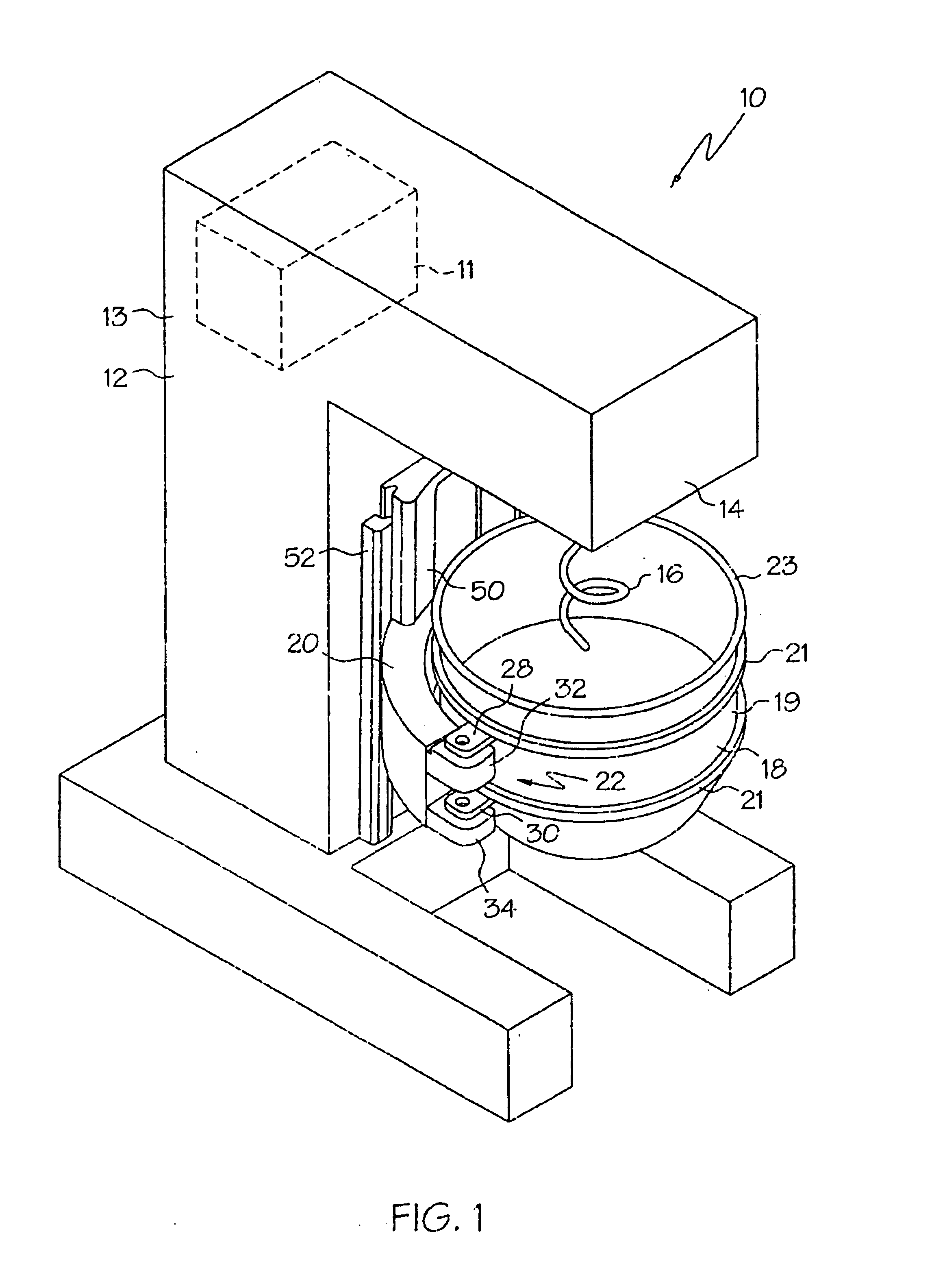 Mixer with pivotable bowl