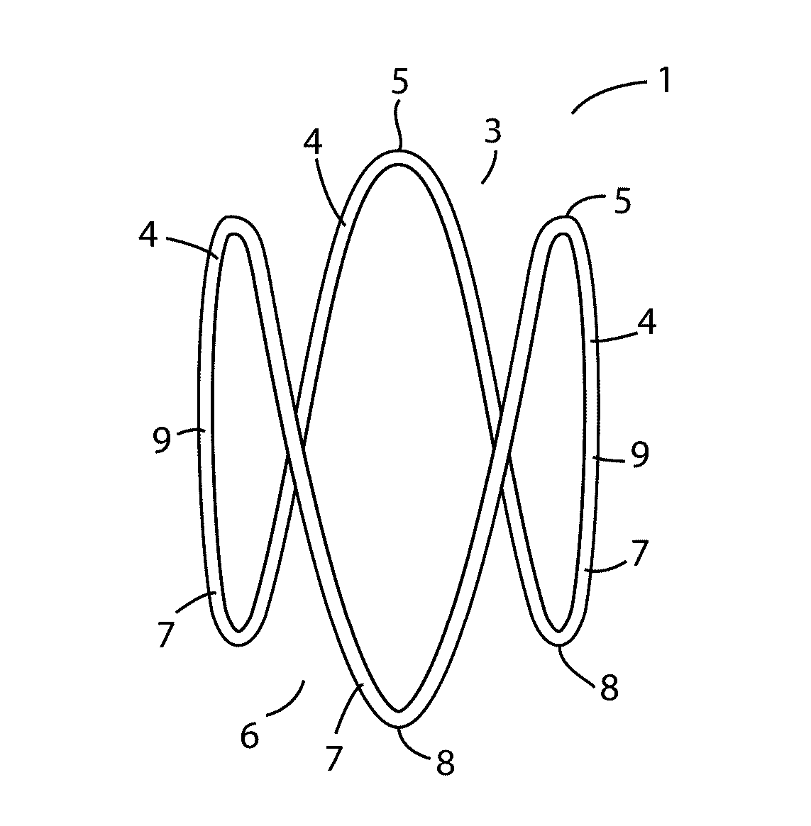 Implantable biocompatible expander suitable for treatment of constrictions of body lumen