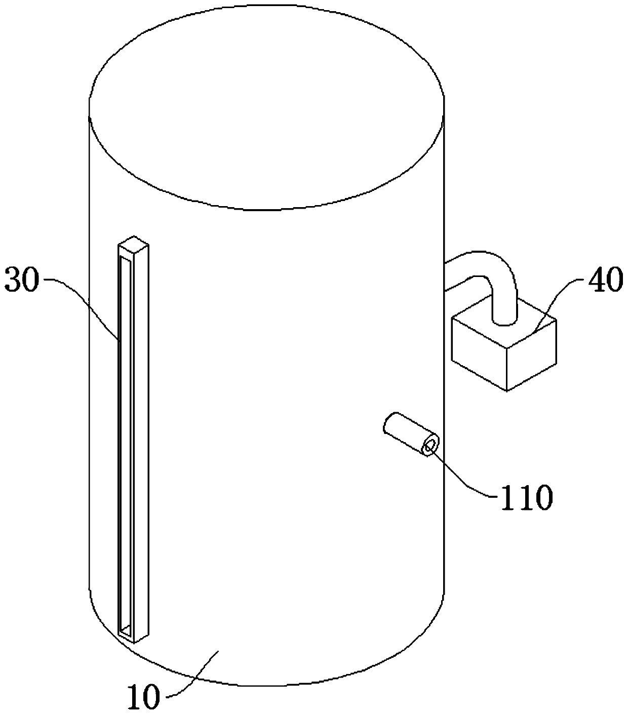 Dewatering liquid level control auxiliary device of high-pressure heater