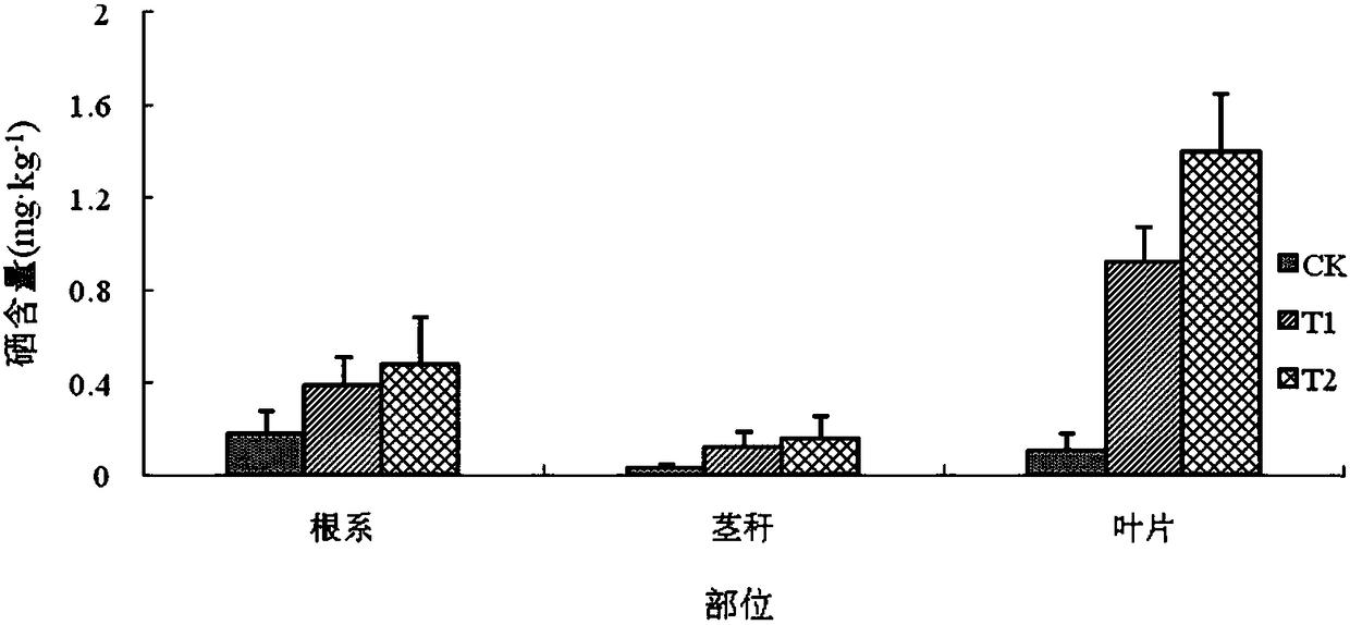 Composite selenium fertilizer for tobacco leaf surface spraying and application in selenium-enriched tobacco leaf production