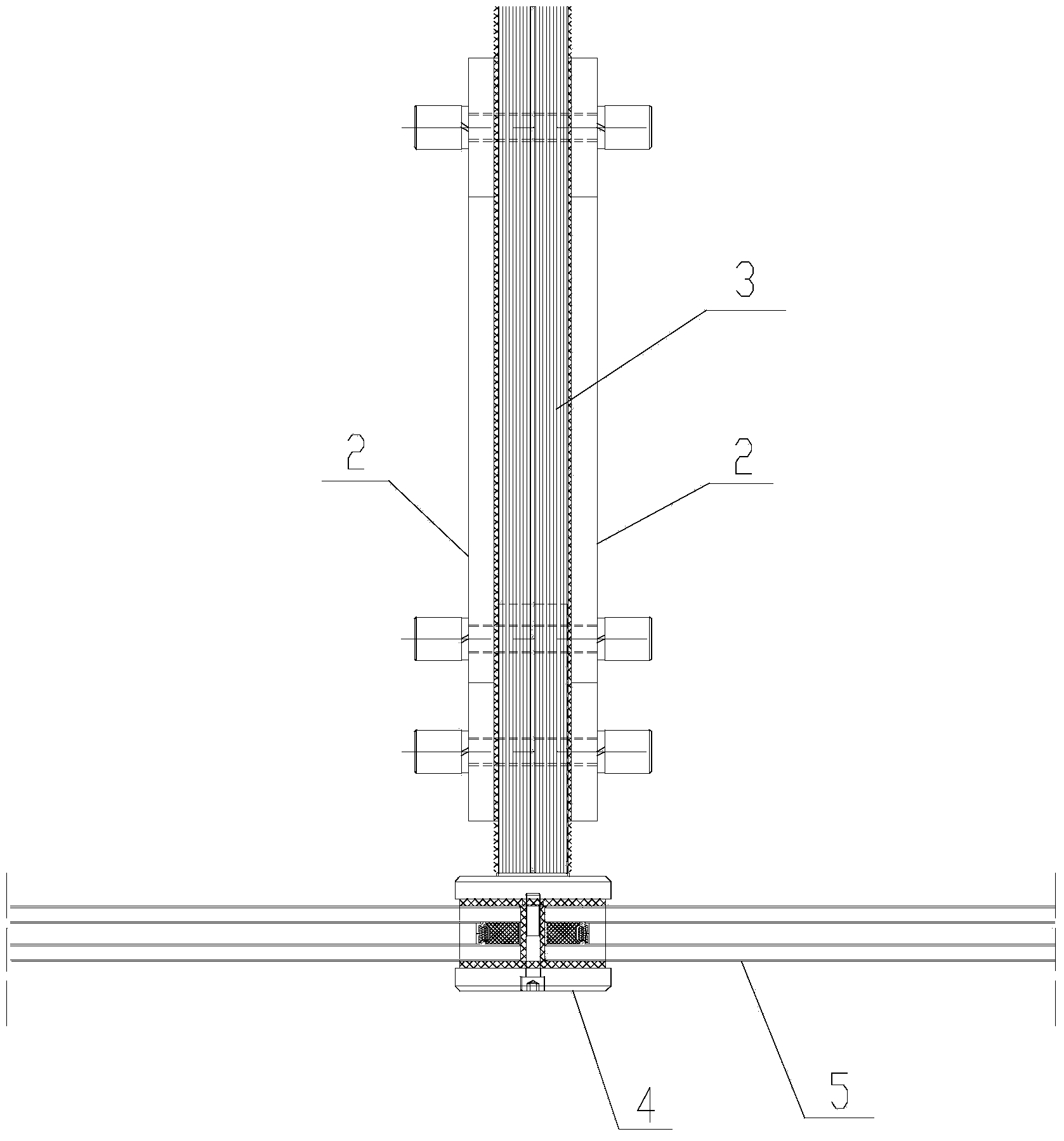 Point-connection glass curtain wall