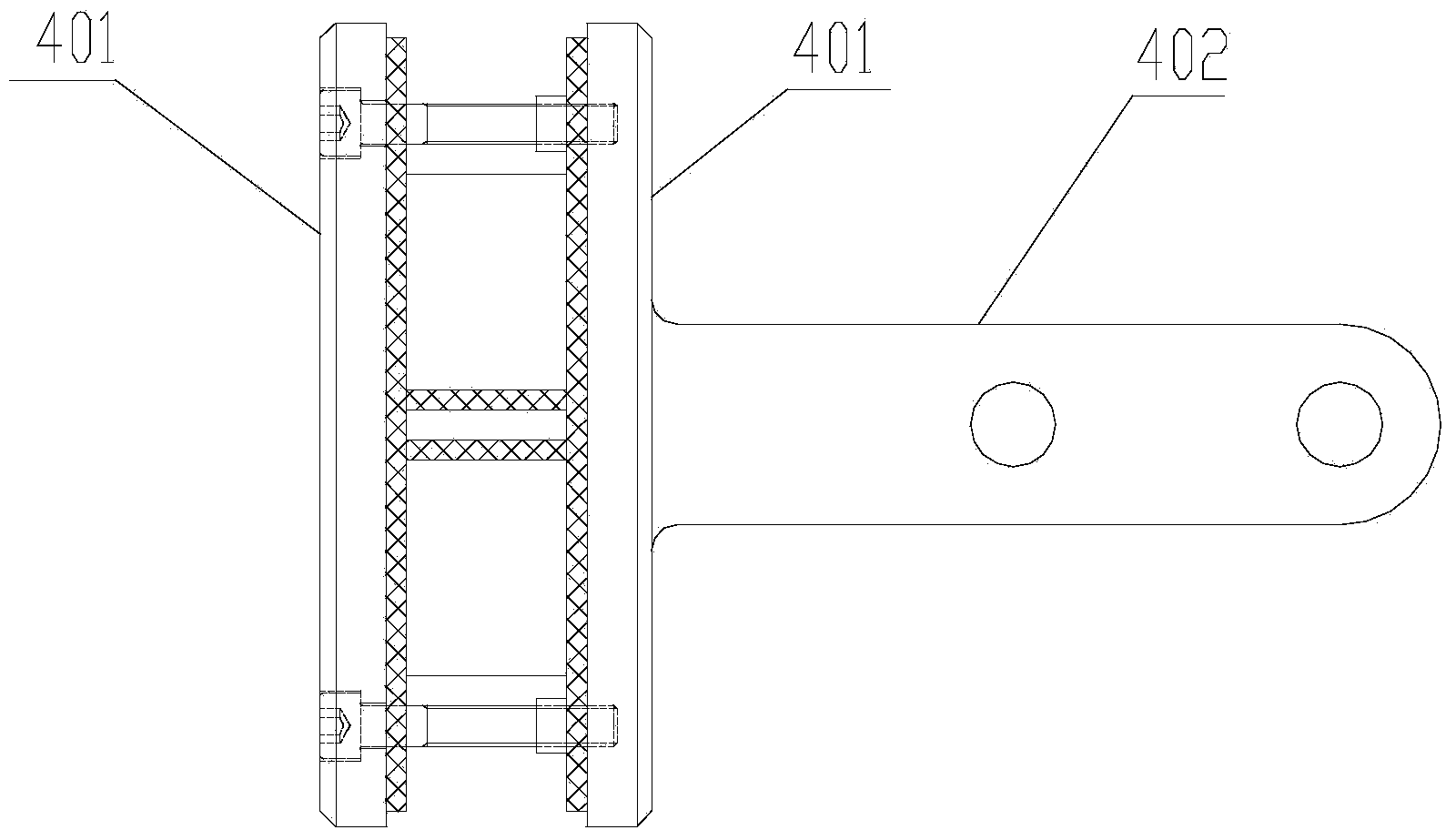 Point-connection glass curtain wall