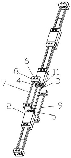 Double-sided LED pixel lamp point connecting structure