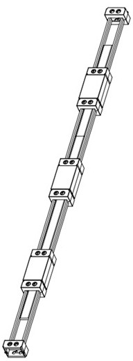 Double-sided LED pixel lamp point connecting structure