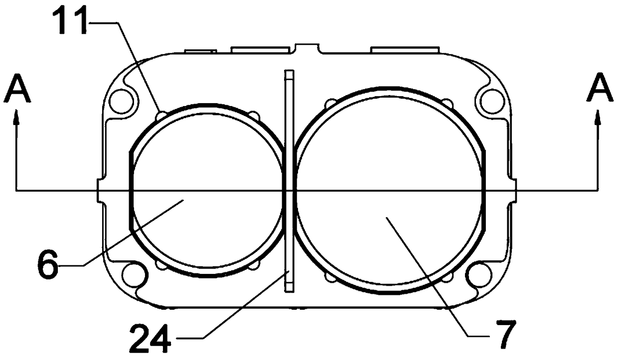 Laser radar main module, laser radar and emitting light source installation method