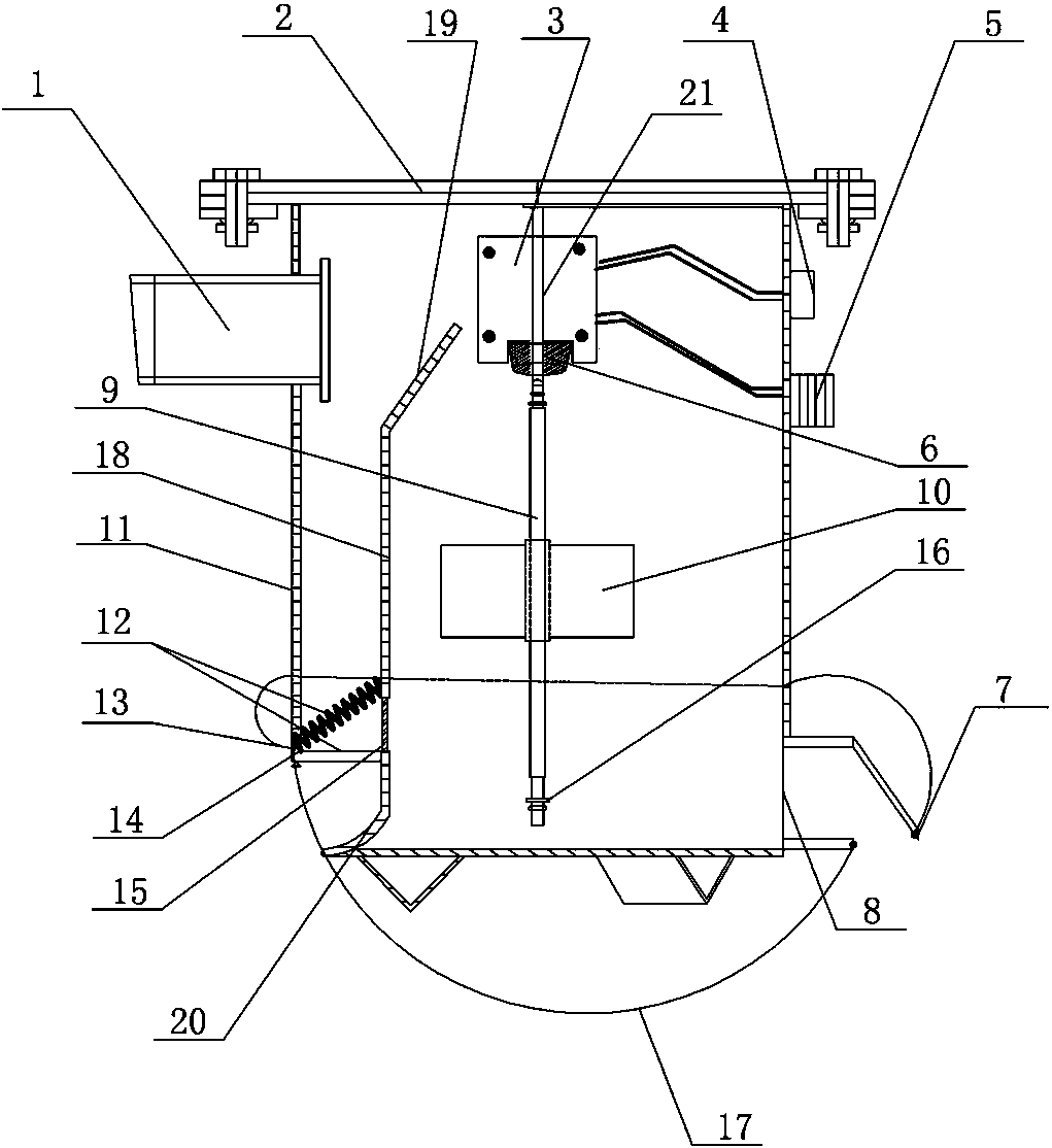 Mining anti-blocking automatic water discharging device