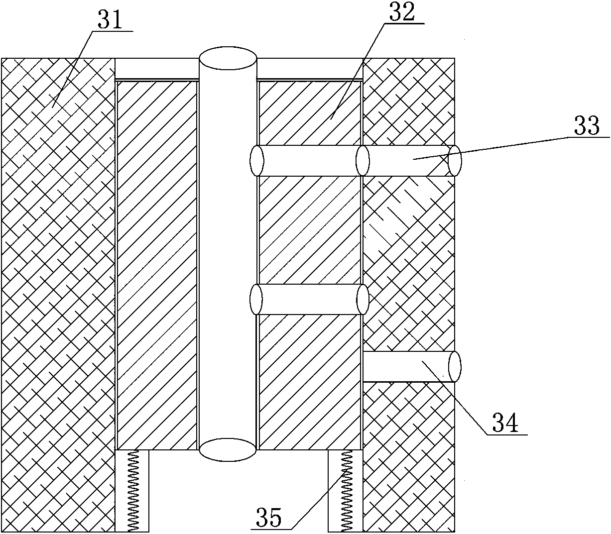 Mining anti-blocking automatic water discharging device