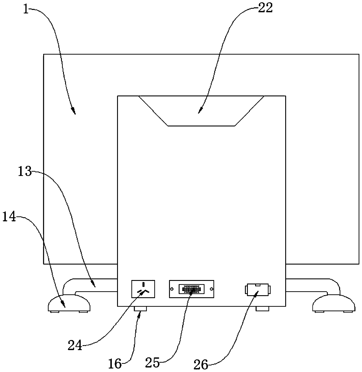 Electronic computer software and hardware all-in-one machine