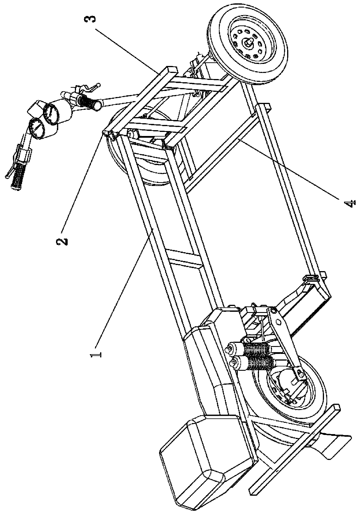 Rotating lifting frame