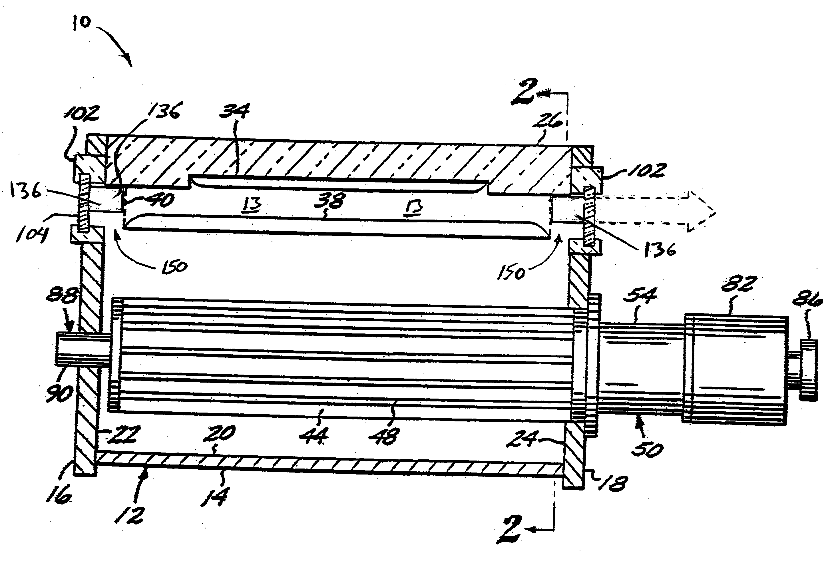 Rare gas-halogen excimer lasers with baffles