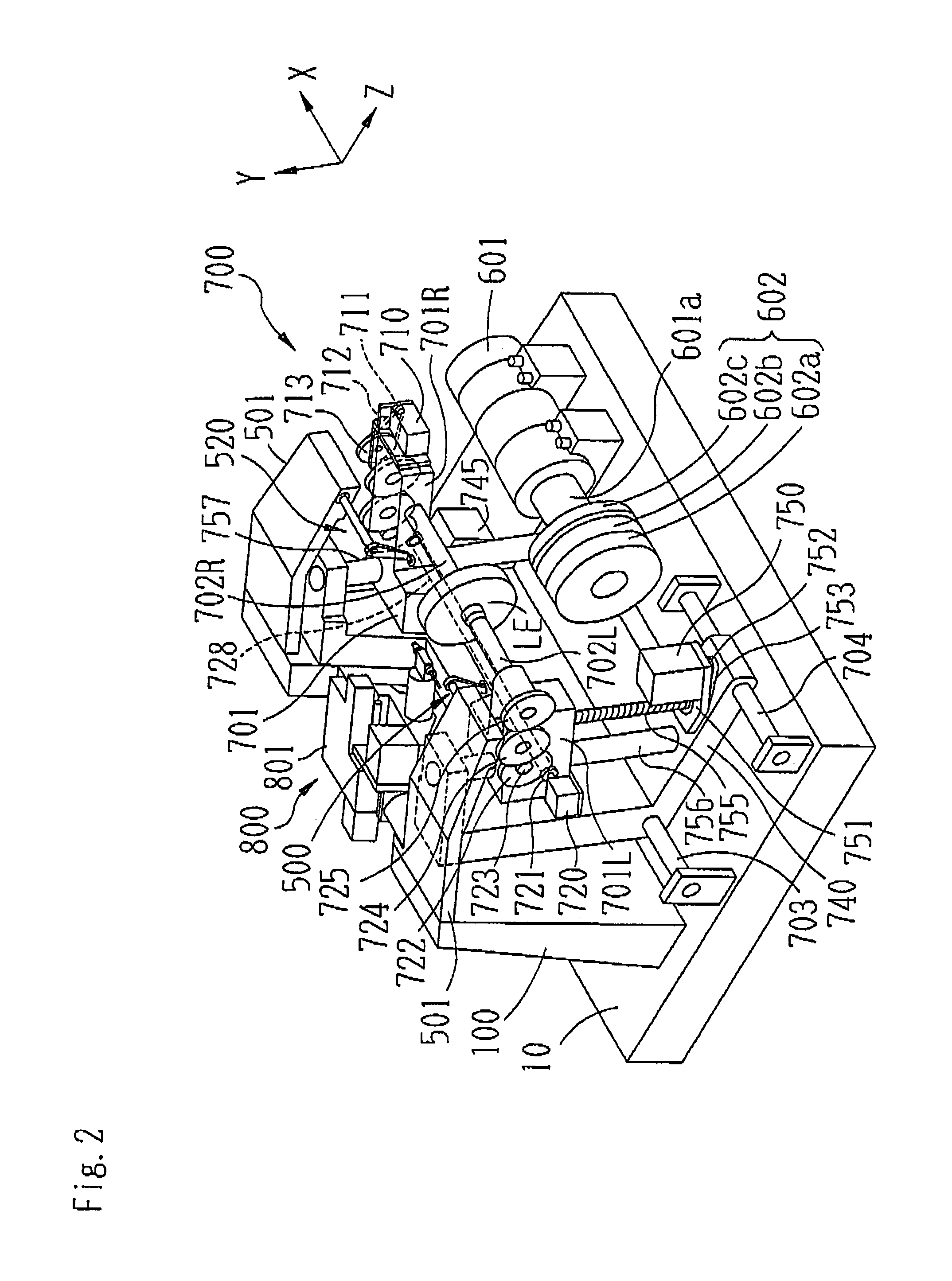 Hole data input device and eyeglass lens processing apparatus having the same