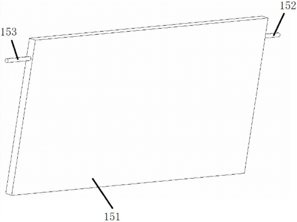 Square power battery heat management structure