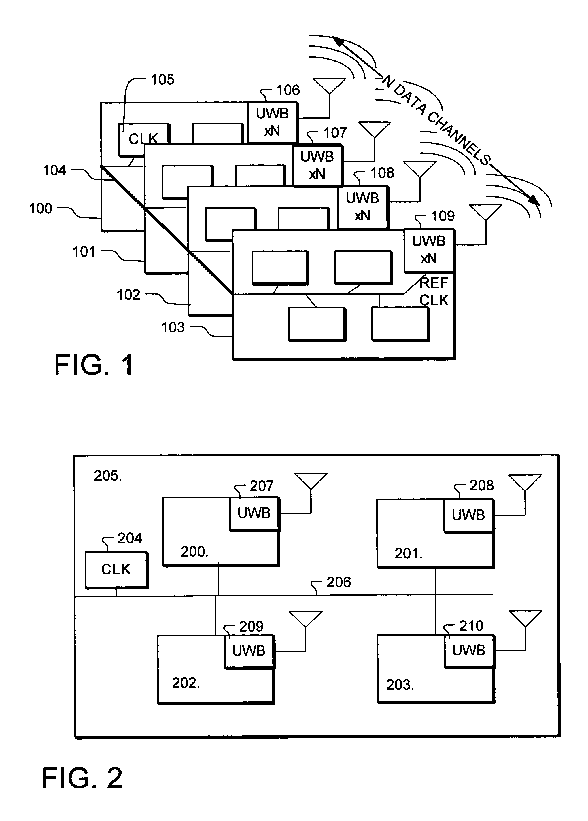 Hybrid wired and wireless chip-to-chip communications