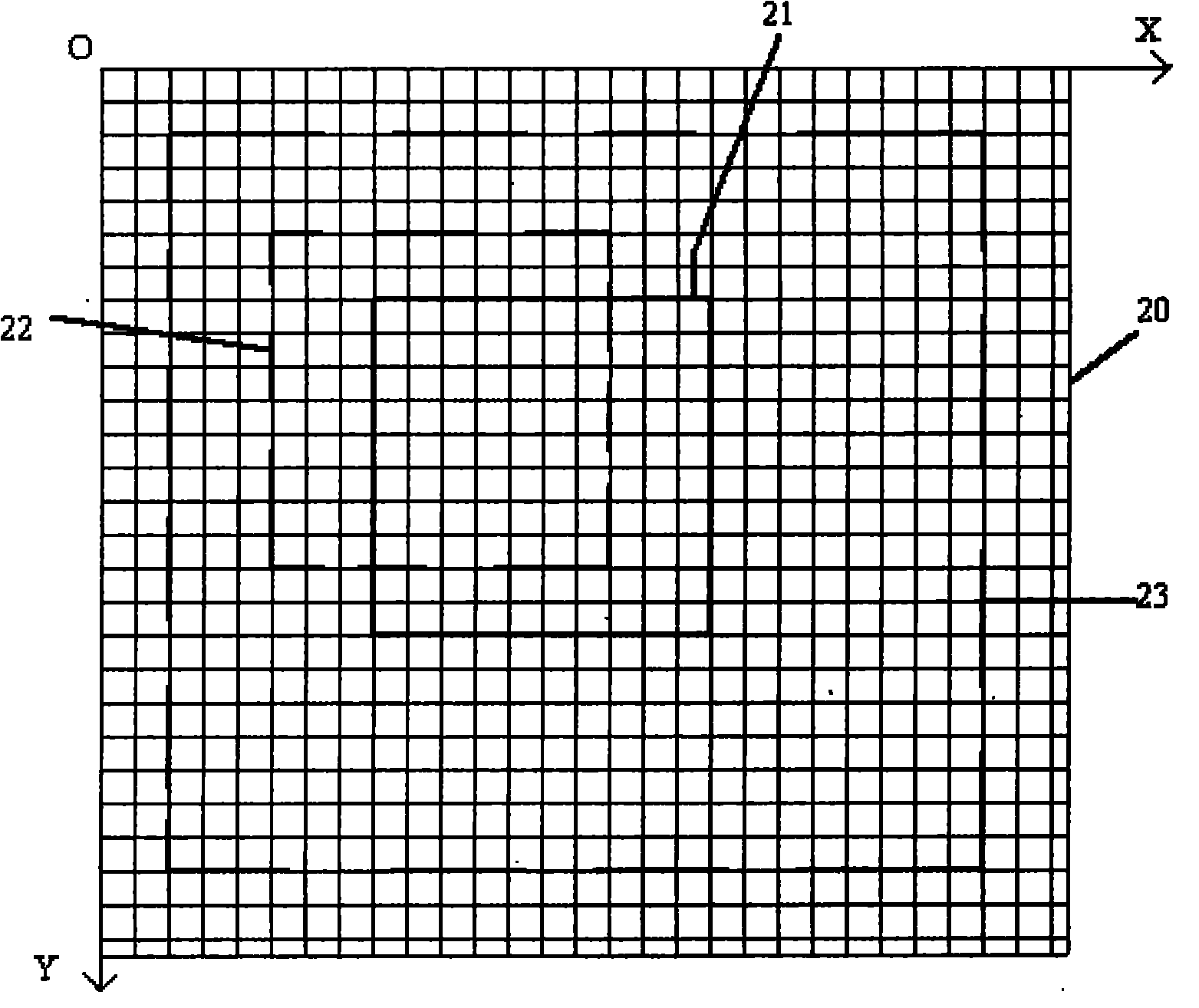 Method and device for frame matching displacement measurement by using two-dimensional single color contrast ratio as characteristics