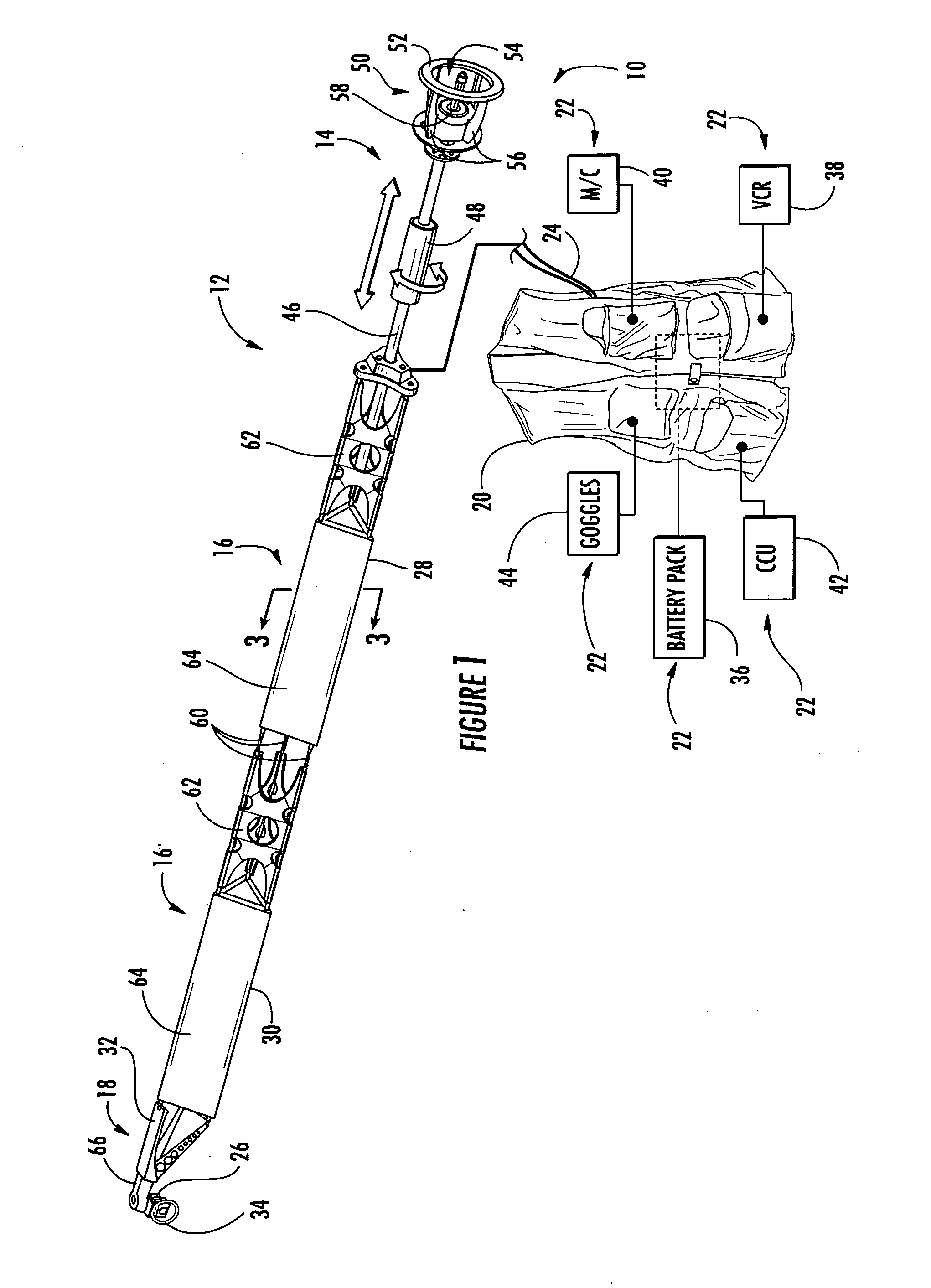 Operator supported remote camera positioning and control system with support vest