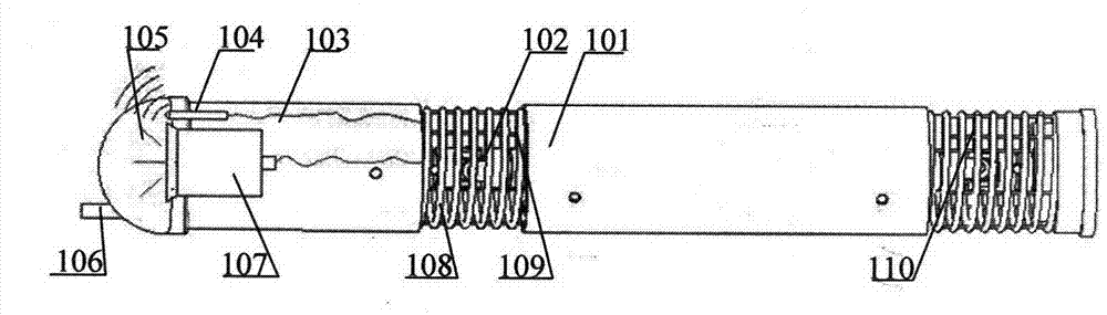 Portable life detection flexible cable