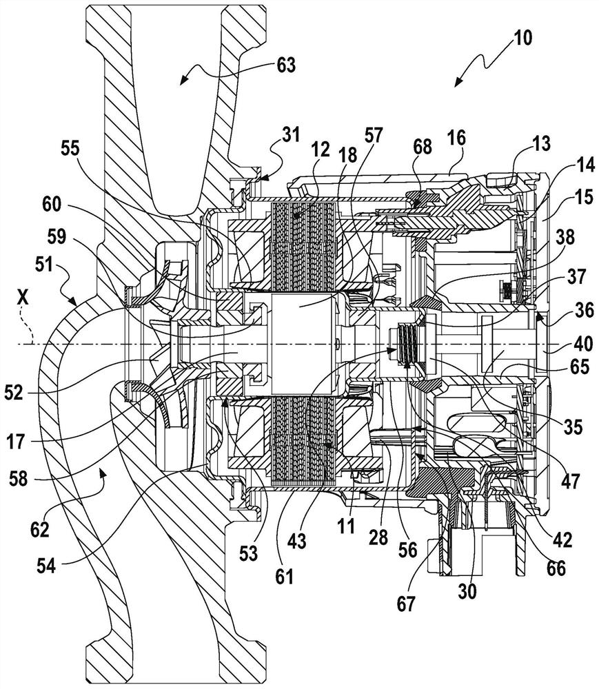 Electric pump assembly with system for software configuration