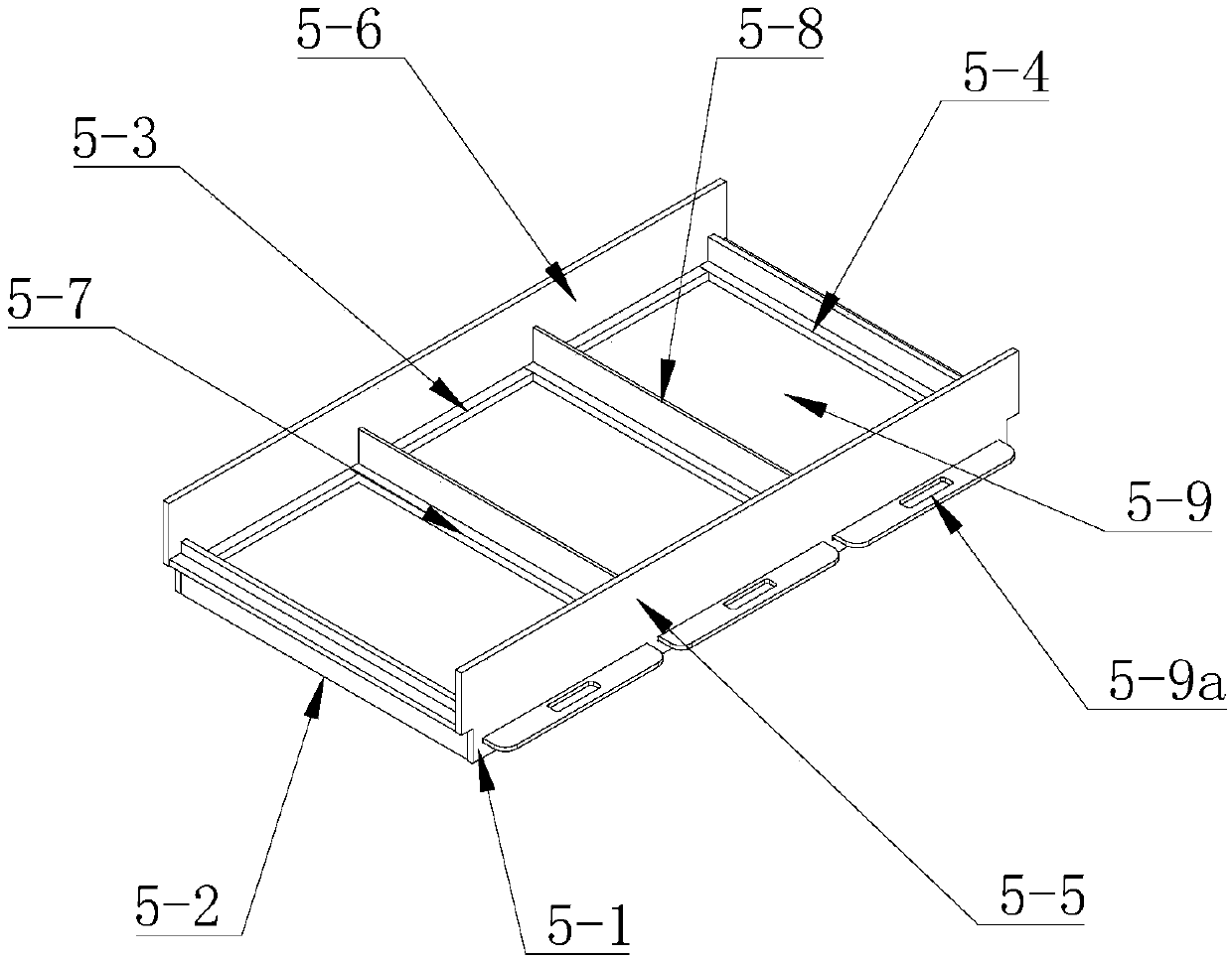 Three-dimensional multilayered drawer type hermetia illucens larva cultivating device and method