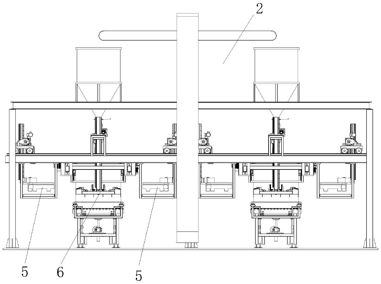 A fully automatic cloth machine for producing foamed ceramics