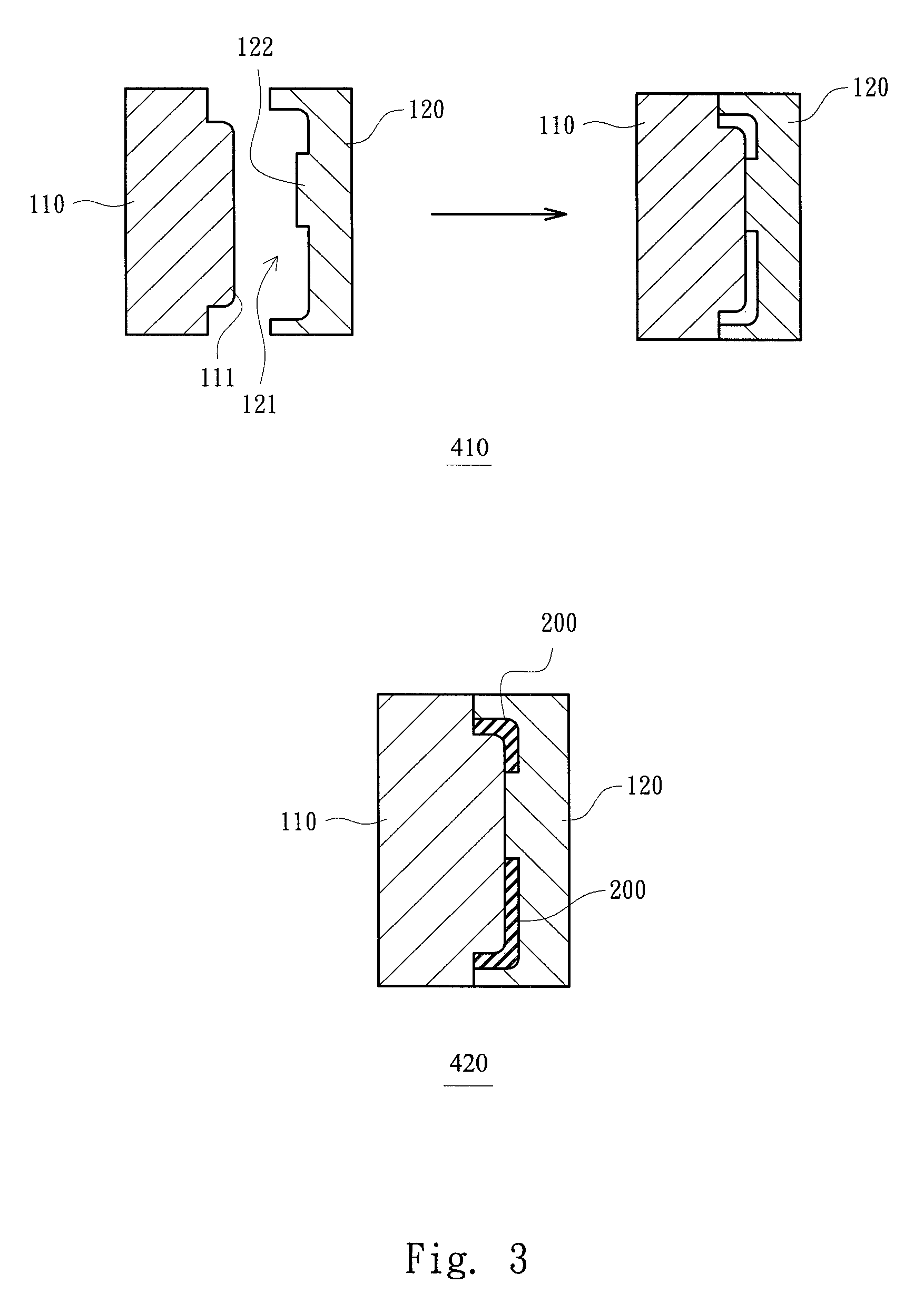 Double-injection molding method