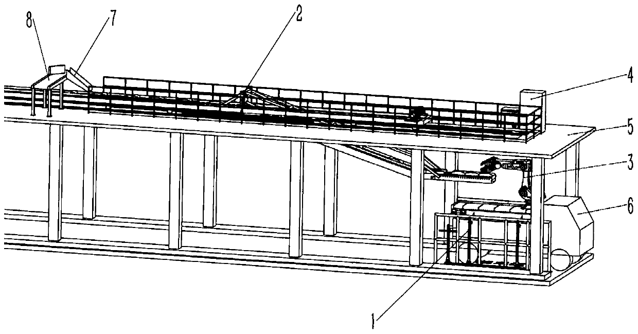 Bagged material loading system