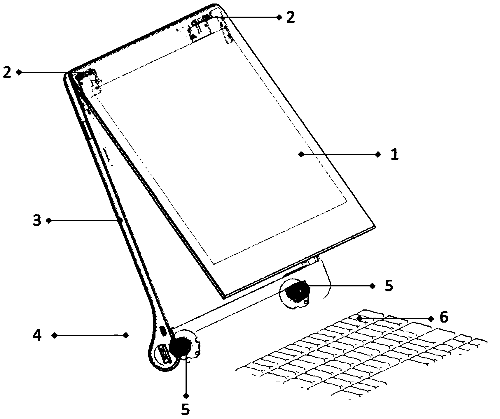 Electronic equipment capable of hiding keyboard