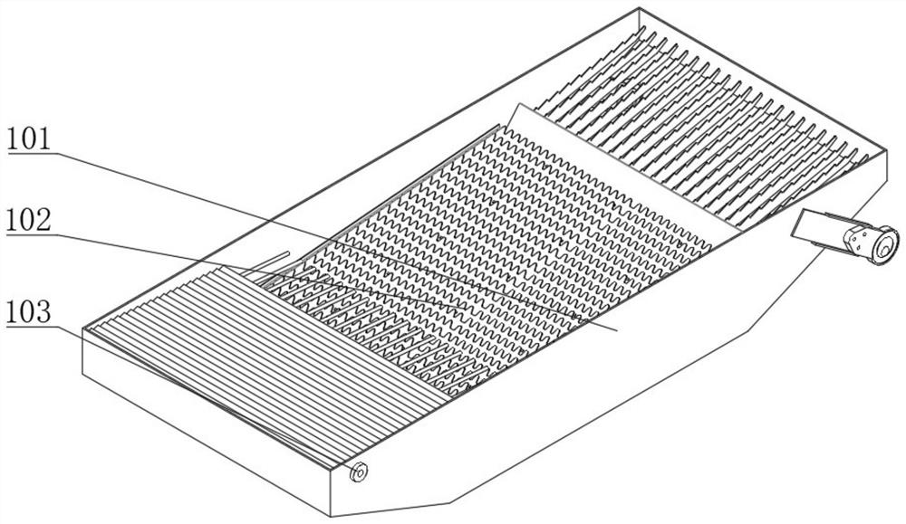 Test bed and test method for quality reliability of cleaning screen box