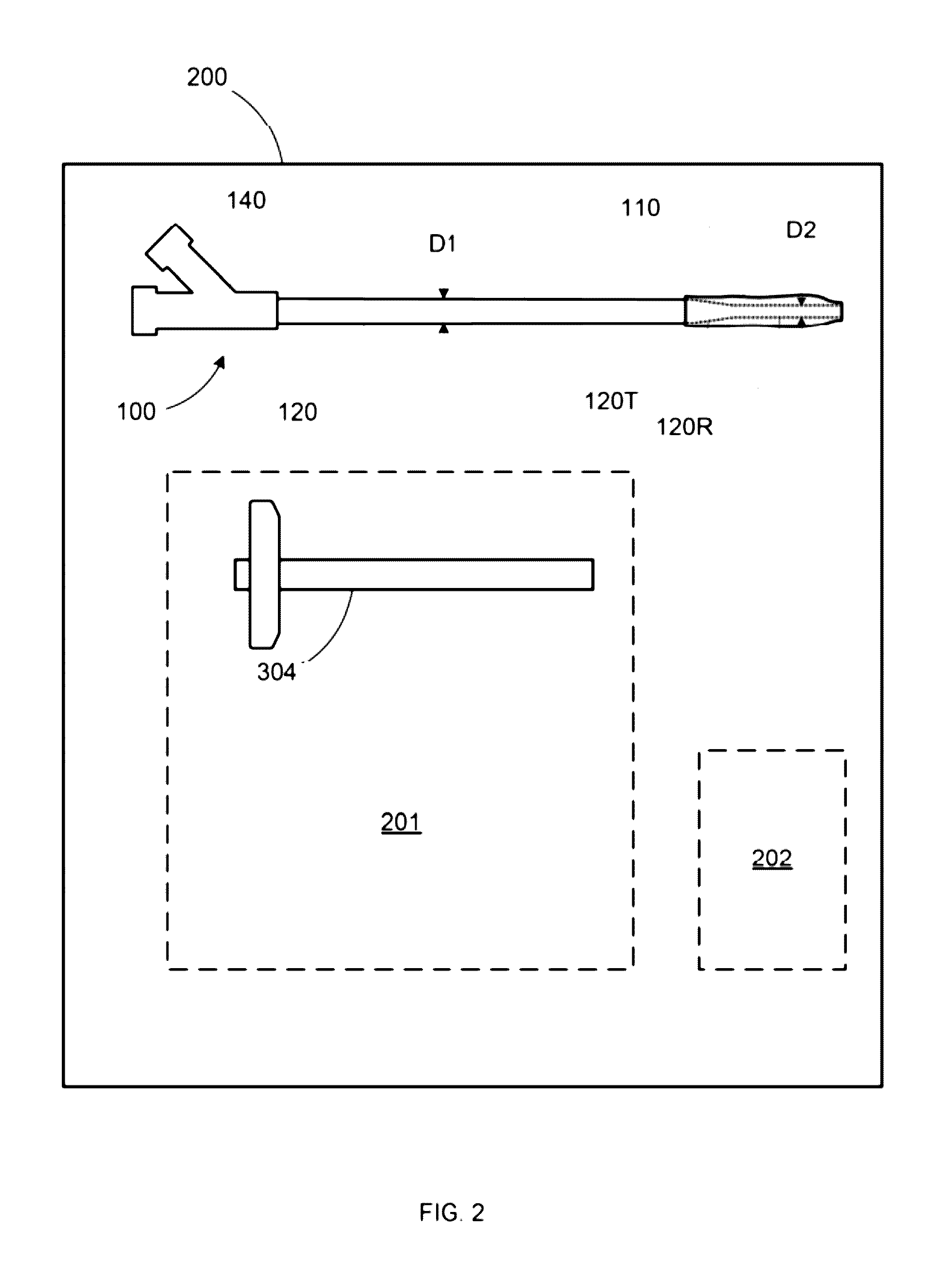 Low cost low profile inflatable bone tamp