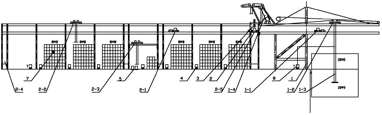 Assembling and disassembling system for port container and assembling and disassembling technology thereoffor