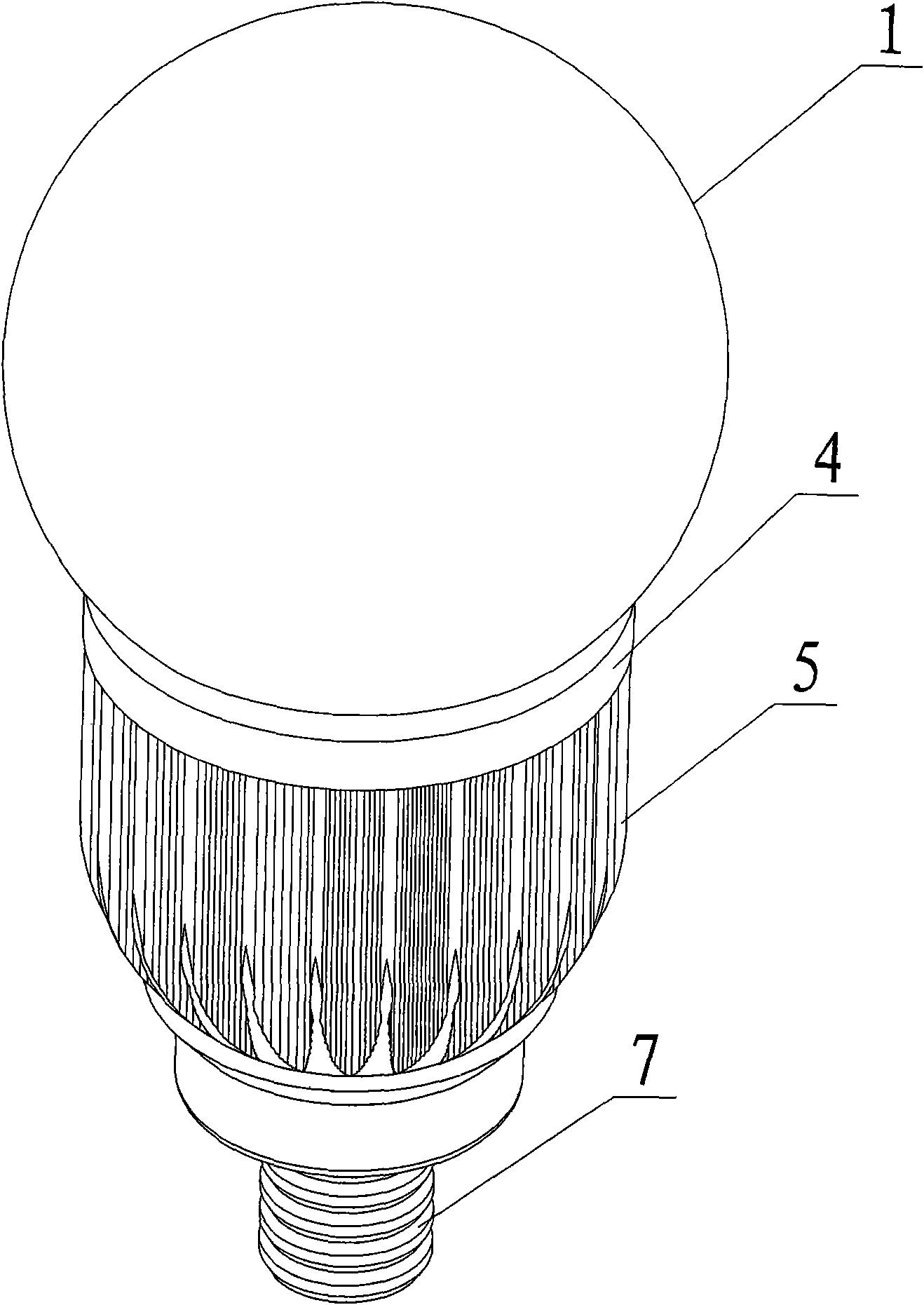 High-power LED energy-saving bulb