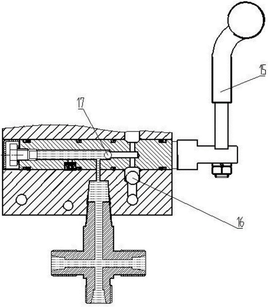 Cab hydraulic lifting device