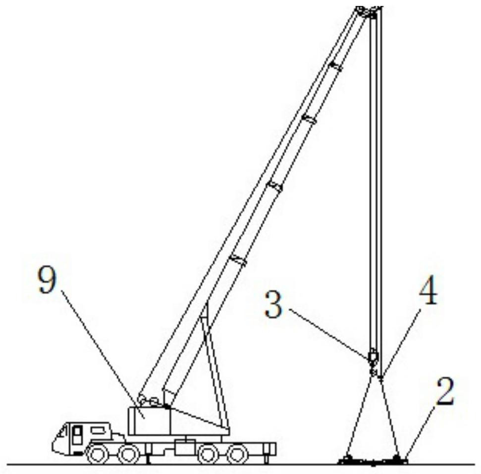 Hoisting method for transverse moving carrier