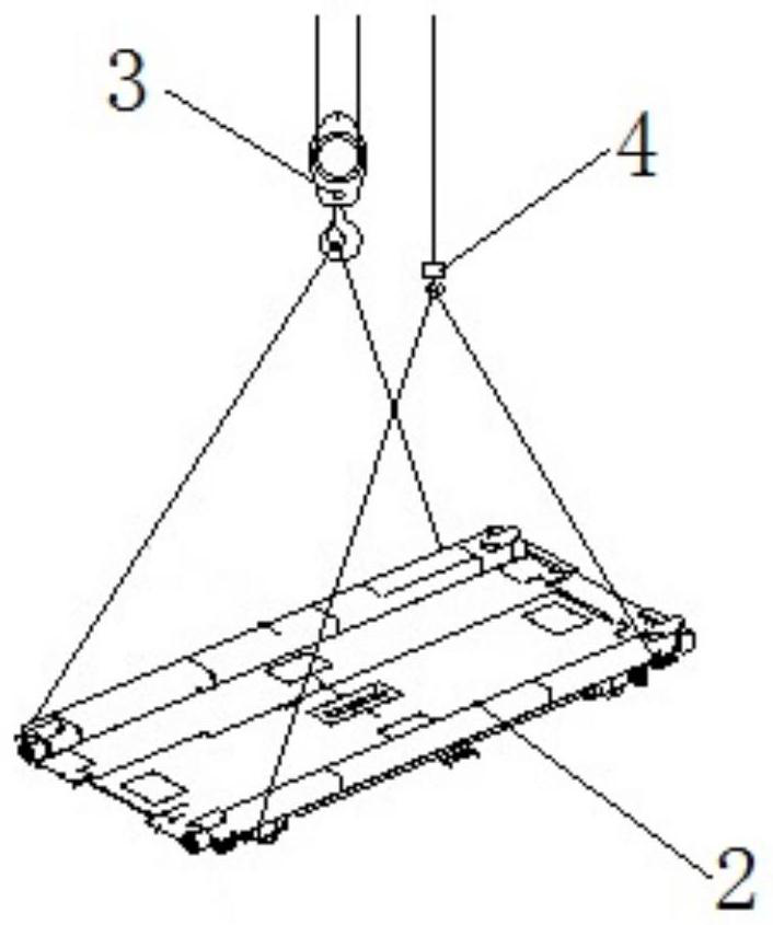 Hoisting method for transverse moving carrier