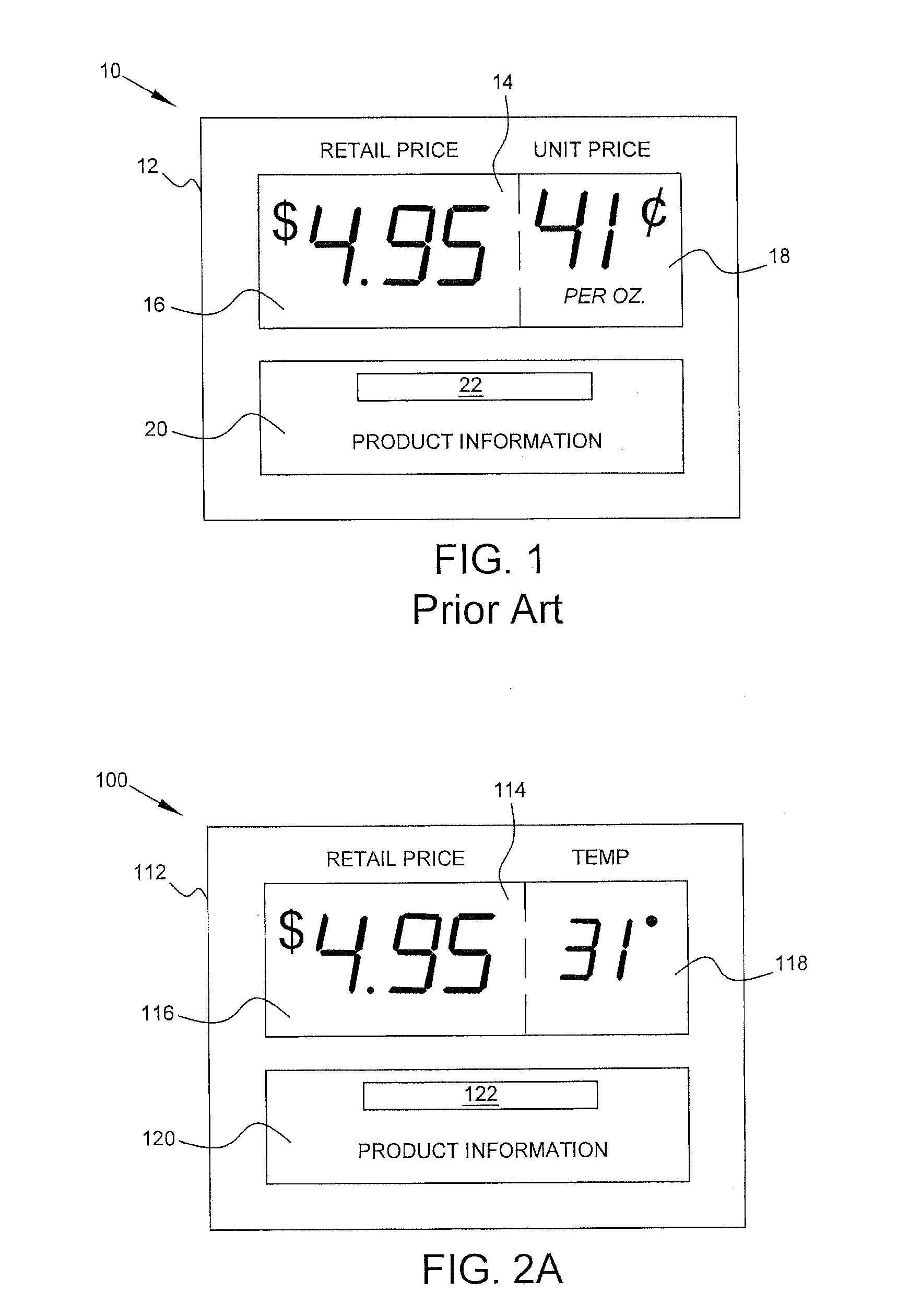 Temperature sensor for retail environments