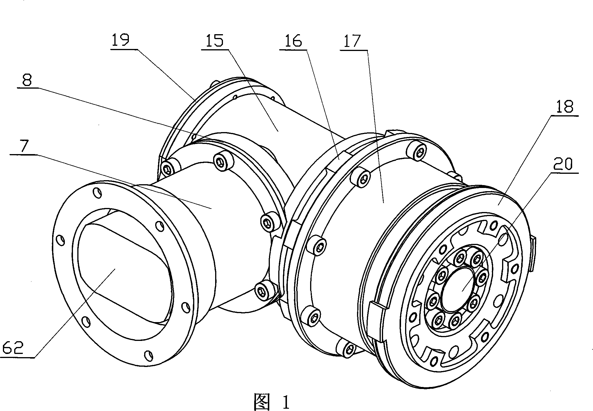 Spacing mechanical arm modularization joint