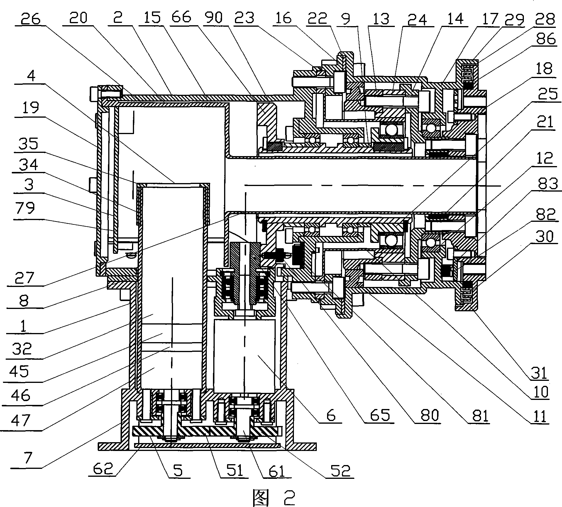 Spacing mechanical arm modularization joint