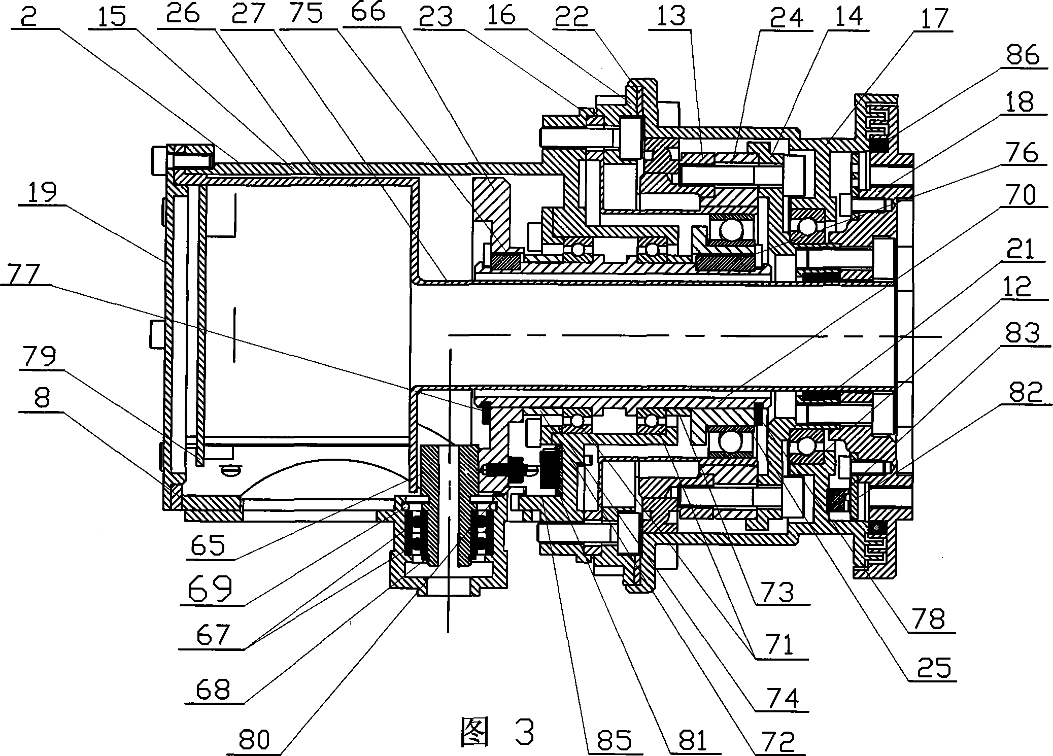 Spacing mechanical arm modularization joint