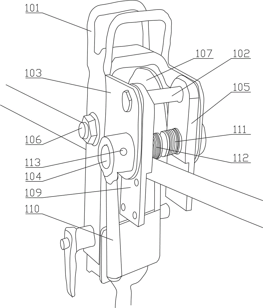 Line barrier-crossing type overhead tool