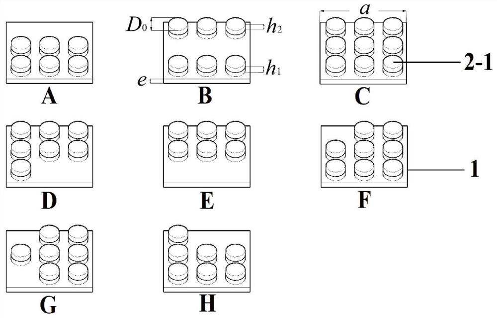 A cluster of supercells capable of forming line defect periodic composite structure